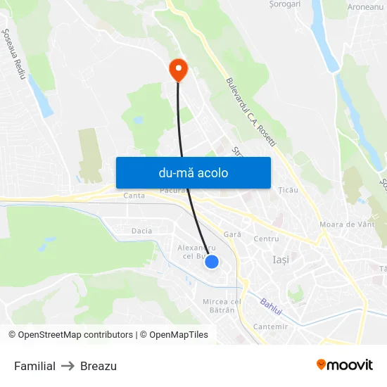 Harta de Familial către Breazu