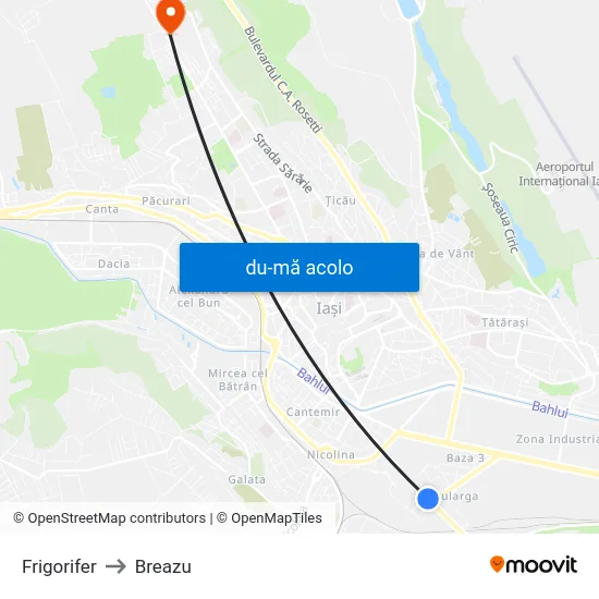 Harta de Frigorifer către Breazu