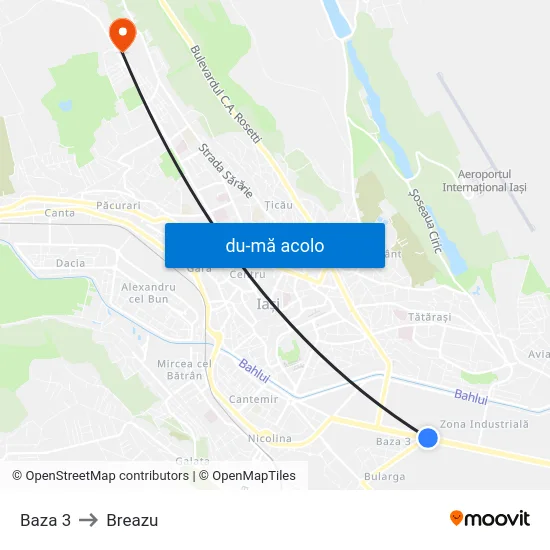 Harta de Baza 3 către Breazu