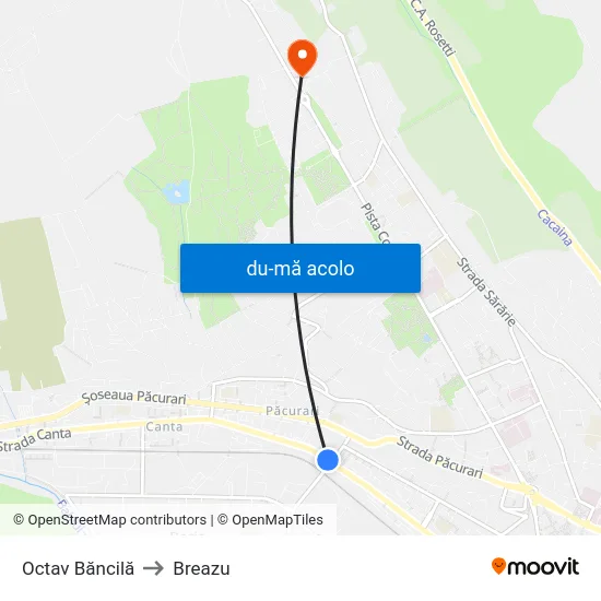 Harta de Octav Băncilă către Breazu