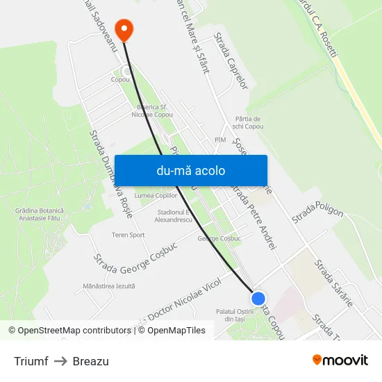 Harta de Triumf către Breazu