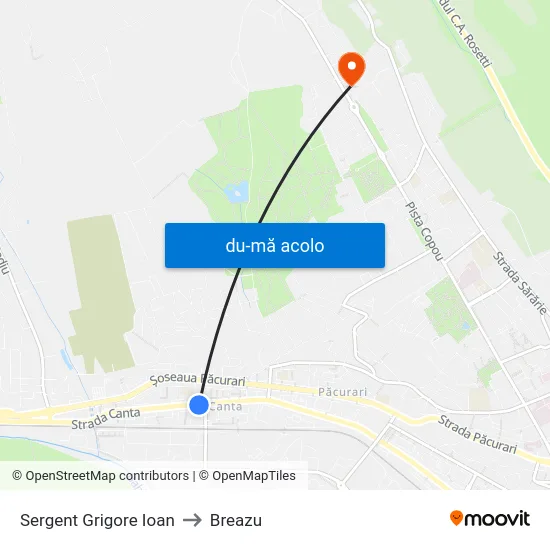 Harta de Sergent Grigore Ioan către Breazu