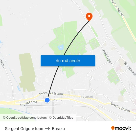 Harta de Sergent Grigore Ioan către Breazu