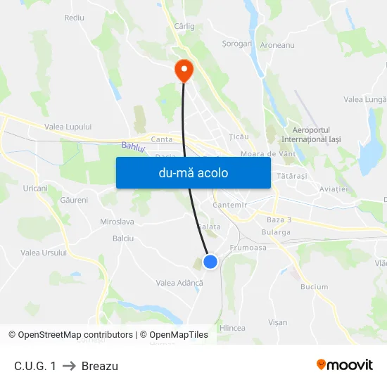 Harta de C.U.G. 1 către Breazu