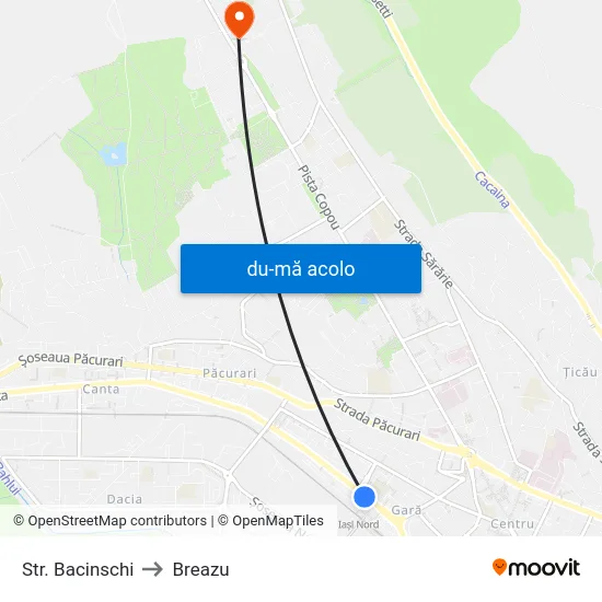 Harta de Str. Bacinschi către Breazu