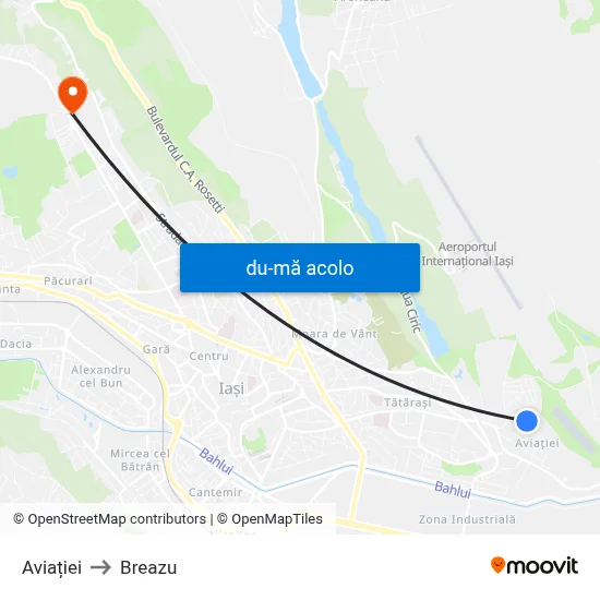 Harta de Aviației către Breazu