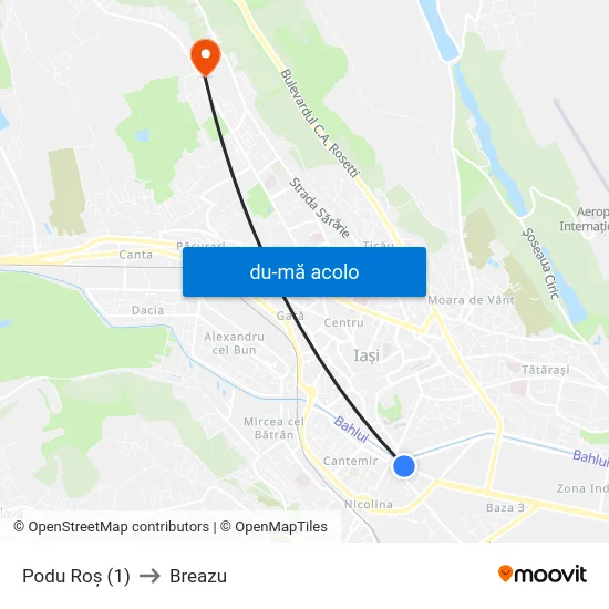 Harta de Podu Roș (1) către Breazu