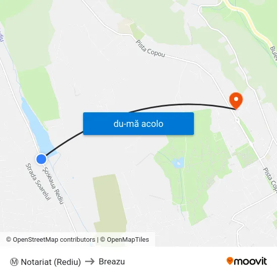 Harta de Ⓜ Notariat (Rediu) către Breazu