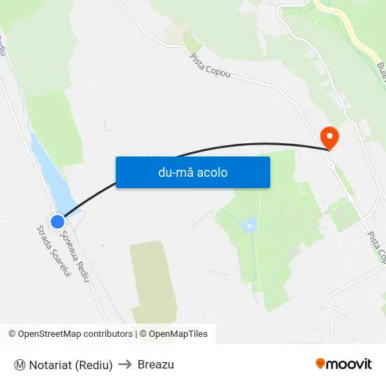 Harta de Ⓜ Notariat (Rediu) către Breazu