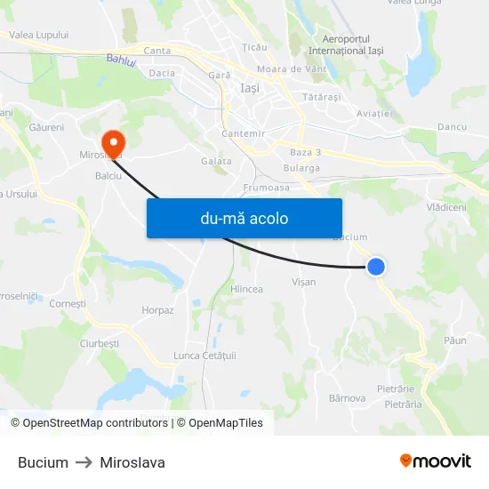 Harta de Bucium către Miroslava