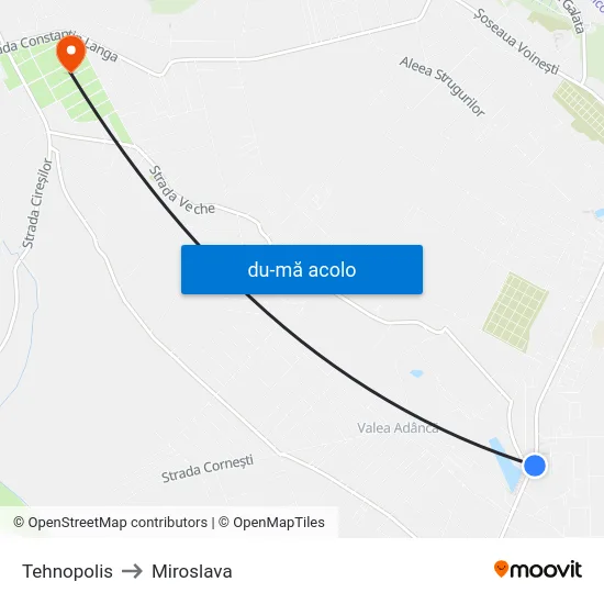 Harta de Tehnopolis către Miroslava