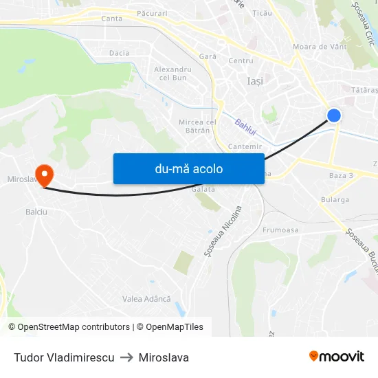 Harta de Tudor Vladimirescu către Miroslava