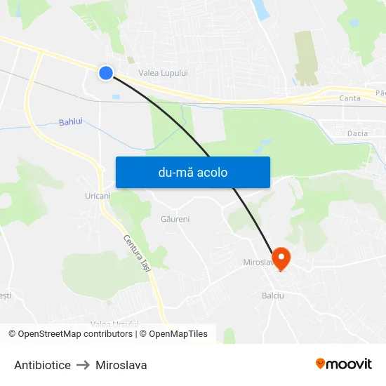 Harta de Antibiotice către Miroslava