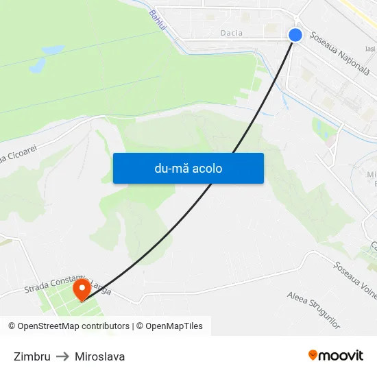 Harta de Zimbru către Miroslava