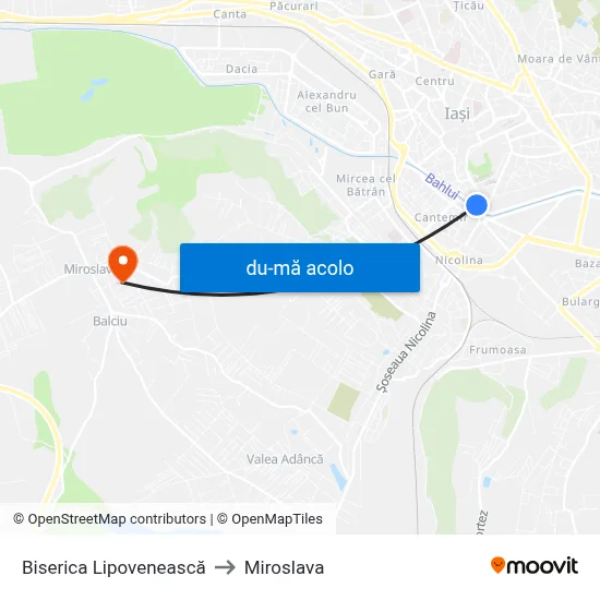 Harta de Biserica Lipovenească către Miroslava