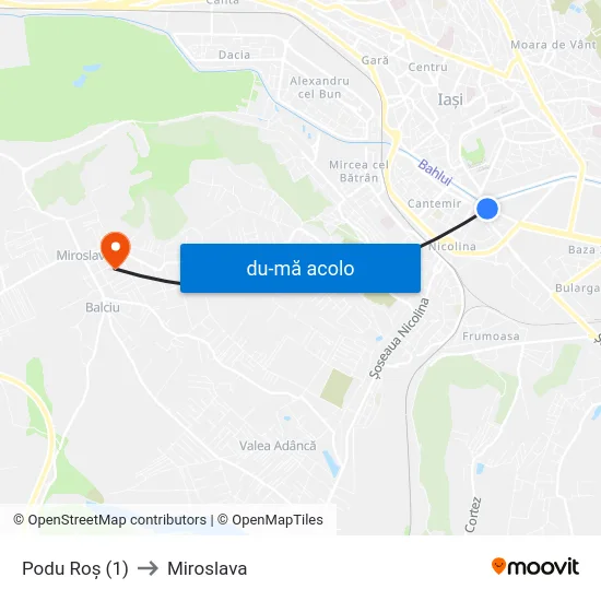 Harta de Podu Roș (1) către Miroslava