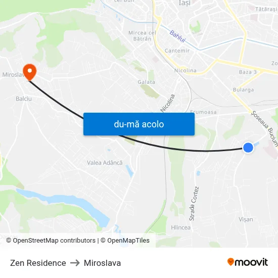 Harta de Zen Residence către Miroslava