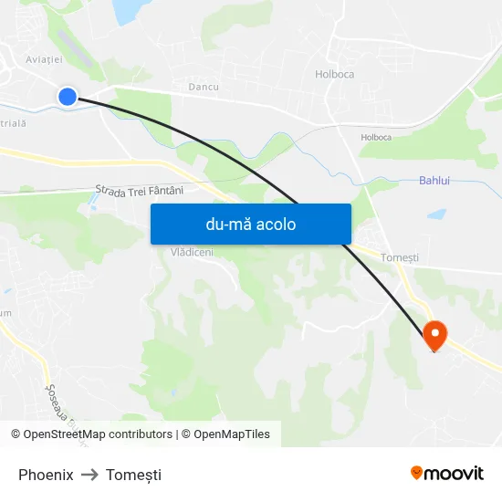 Harta de Phoenix către Tomeşti