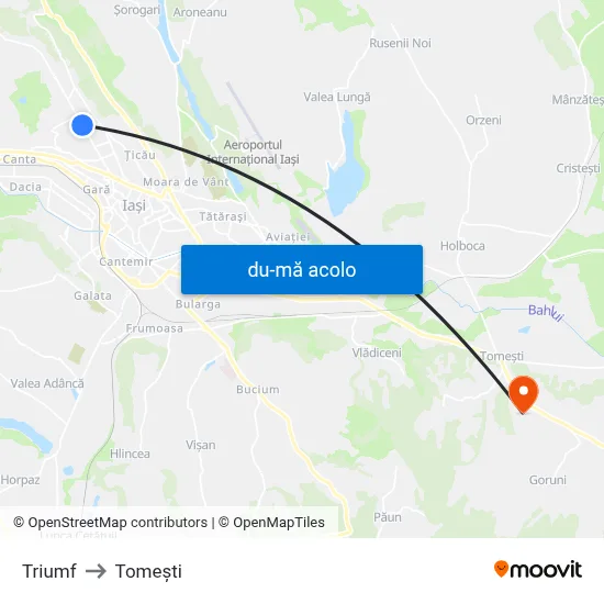 Harta de Triumf către Tomeşti