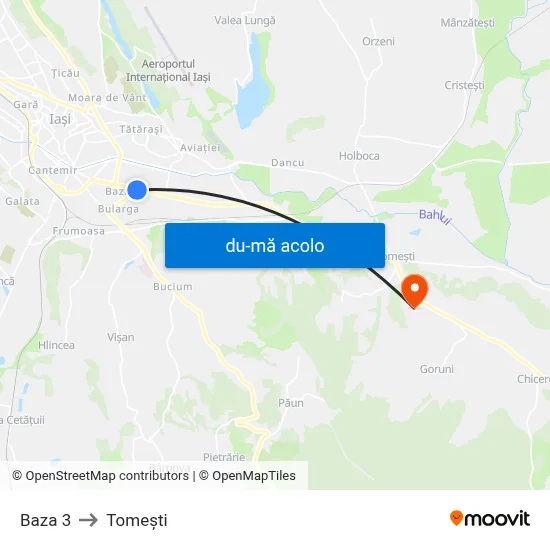 Harta de Baza 3 către Tomeşti