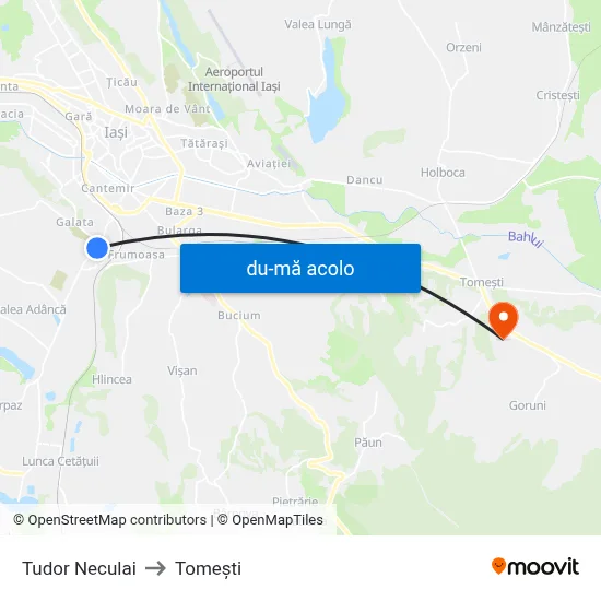 Harta de Tudor Neculai către Tomeşti