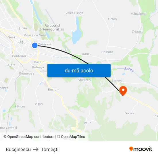 Harta de Bucșinescu către Tomeşti