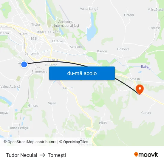 Harta de Tudor Neculai către Tomeşti