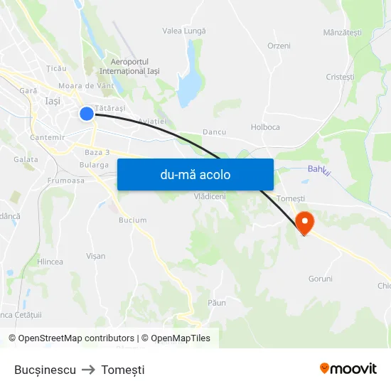 Harta de Bucșinescu către Tomeşti