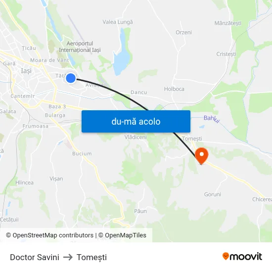 Harta de Doctor Savini către Tomeşti