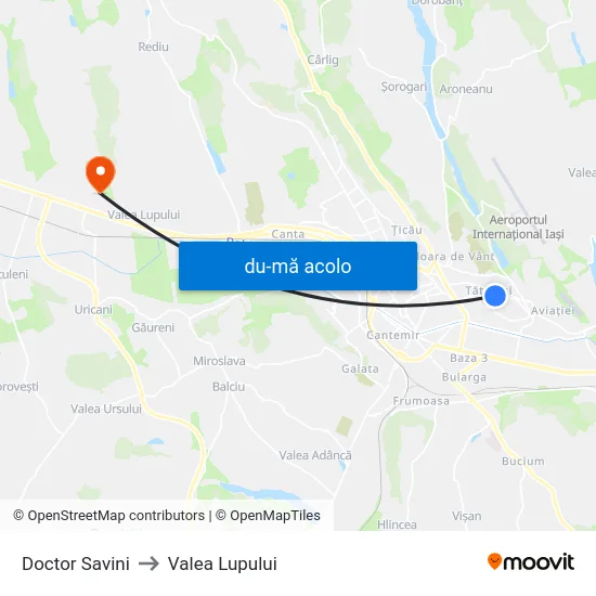 Harta de Doctor Savini către Valea Lupului