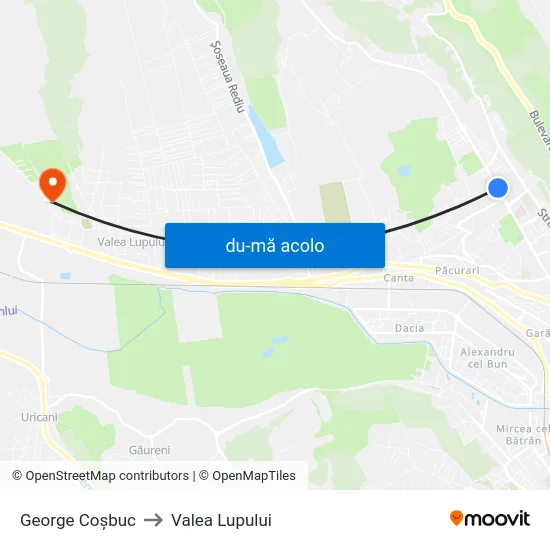 Harta de George Coșbuc către Valea Lupului