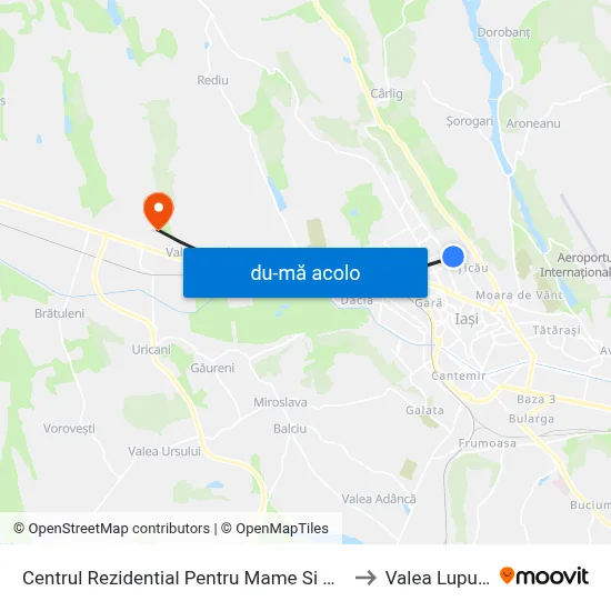 Harta de Centrul Rezidential Pentru Mame Si Copii către Valea Lupului