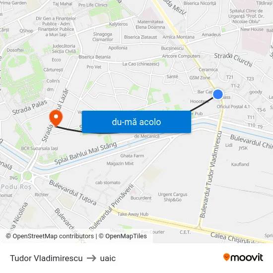 Harta de Tudor Vladimirescu către uaic