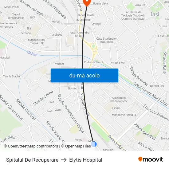 Harta de Spitalul De Recuperare către Elytis Hospital
