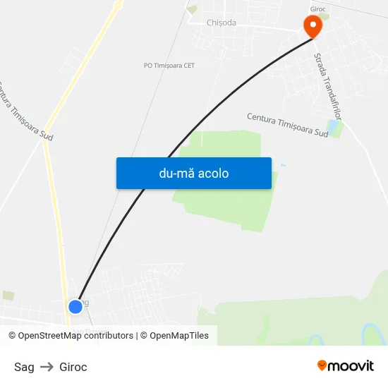 Harta de Sag către Giroc