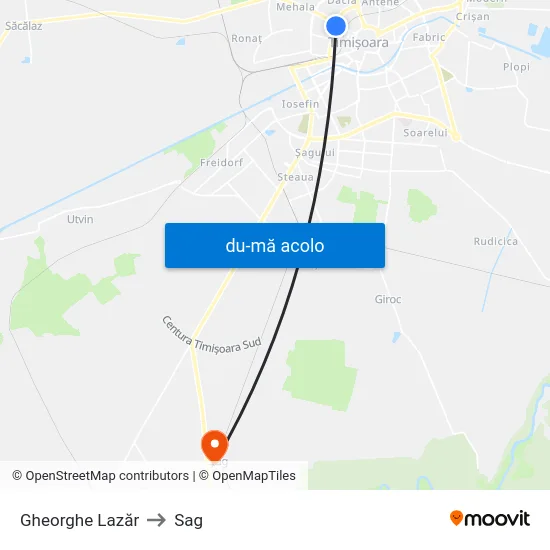 Harta de Gheorghe Lazăr către Sag