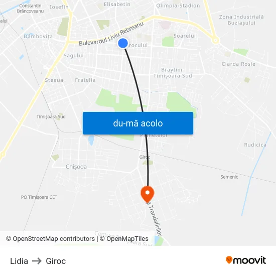 Harta de Mareșal Averescu către Giroc