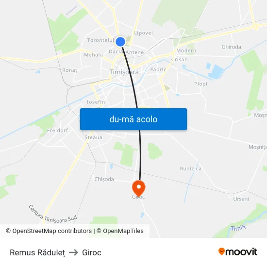 Harta de Remus Răduleț către Giroc