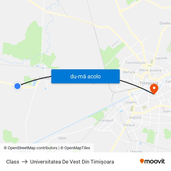 Harta de Class către Universitatea De Vest Din Timișoara