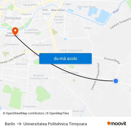 Harta de Berlin către Universitatea Politehnica Timișoara