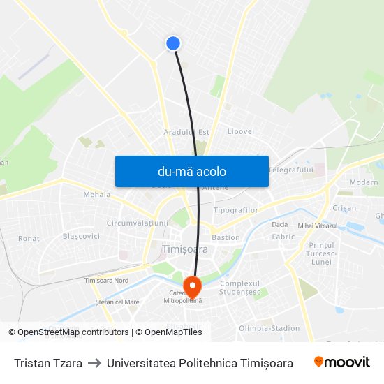 Harta de Tristan Tzara către Universitatea Politehnica Timișoara