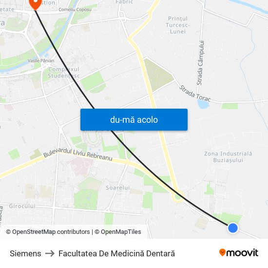 Harta de Siemens către Facultatea De Medicină Dentară