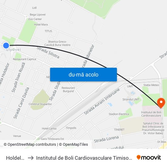 Harta de Holdelor către Institutul de Boli Cardiovasculare Timisoara