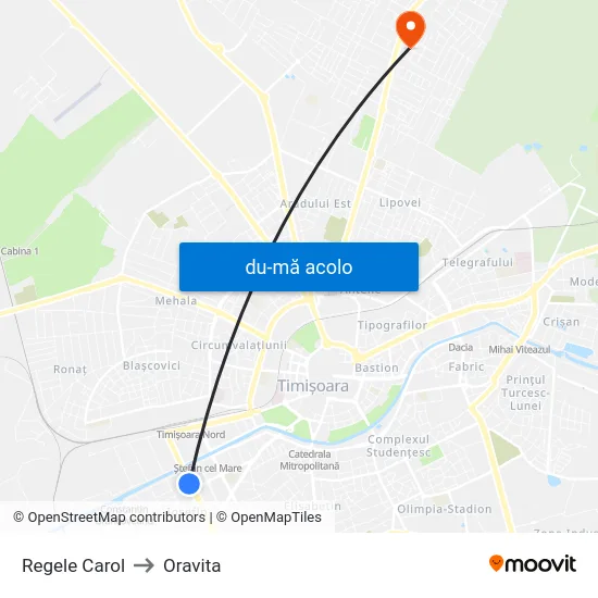 Harta de Regele Carol către Oravita