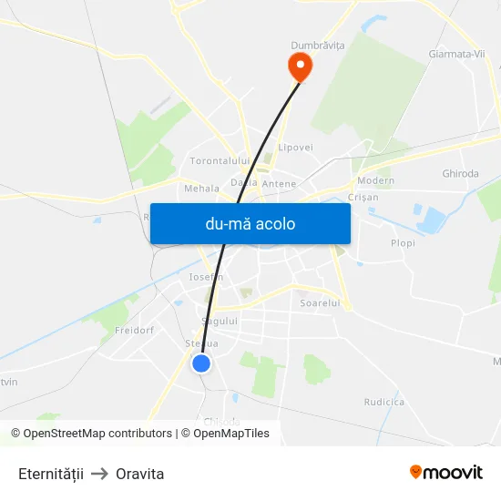 Harta de Eternității către Oravita