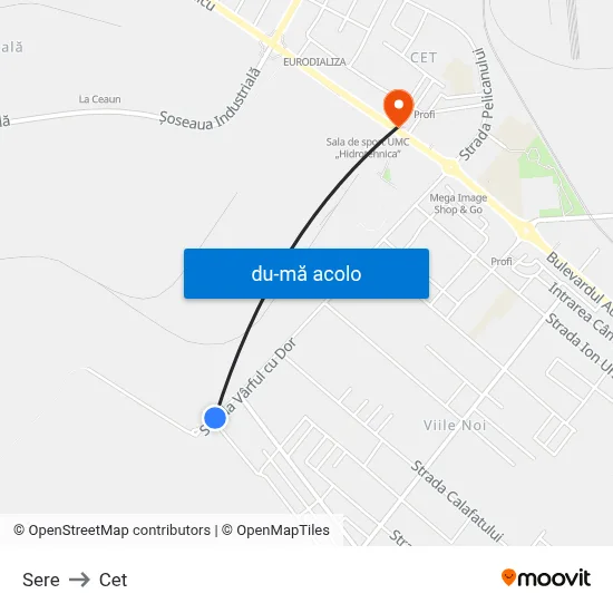 Harta de Sere către Cet