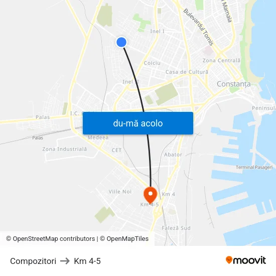 Harta de Compozitori către Km 4-5