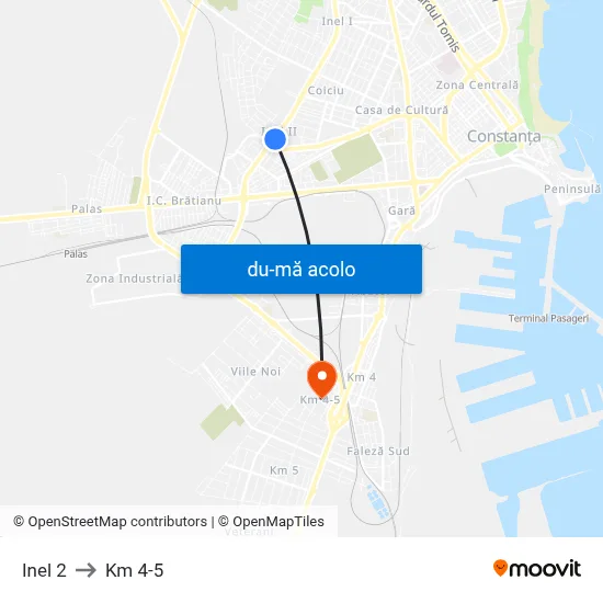 Harta de Inel 2 către Km 4-5