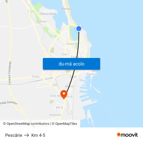 Harta de Pescărie către Km 4-5