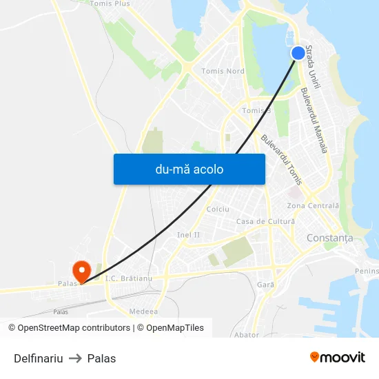 Harta de Delfinariu către Palas